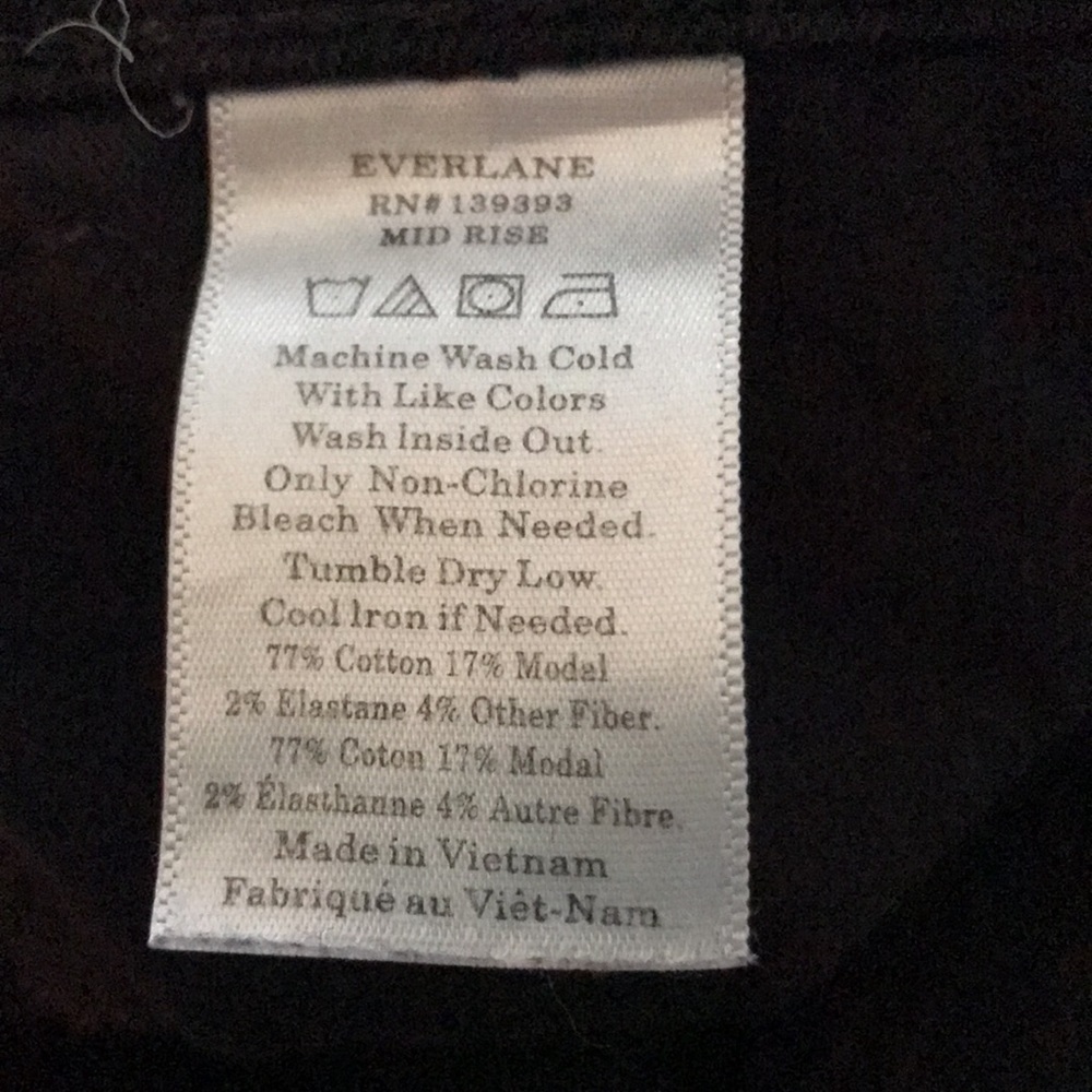 Everlane Black Mid Rise Skinny Jeans - Picture 5 of 8
